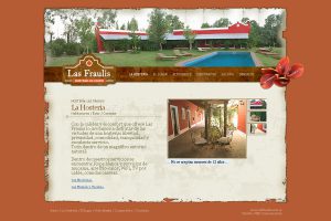 Las Fraulis. Hostería. Sitio web 2009