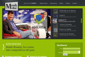 Mendy Medios. Agencia de medios. Sitio web 2012
