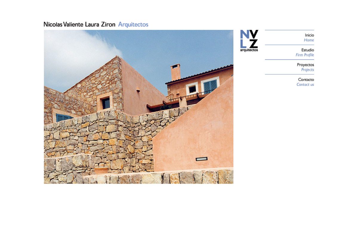 VZ Arquitectos. Estudio Mallorca. Sitio web 2008